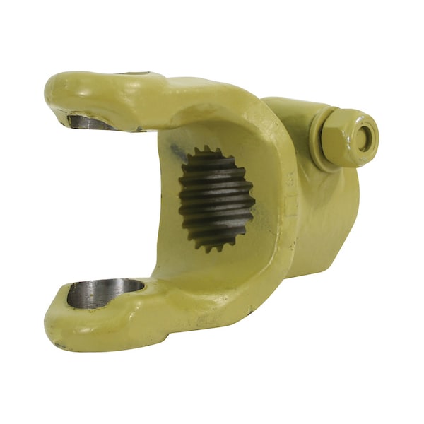 Implement Yoke, Splined 1 3/4" - 20 Spline w/ Tapered Pin 5" x4" x3"